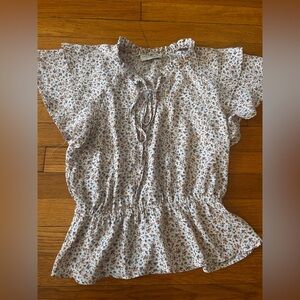 Floral Peplum Blouse